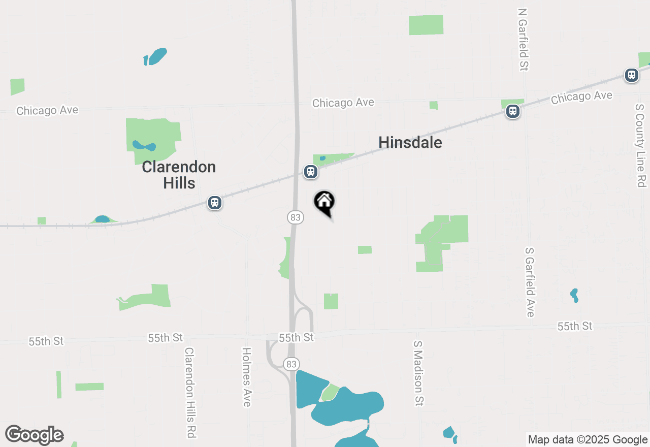 Map of 608 S Quincy Street, Hinsdale, IL 60521