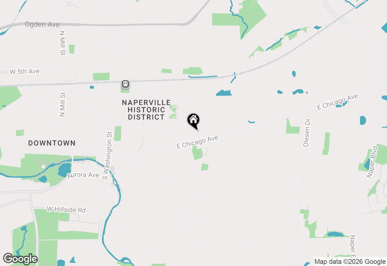 Map of 15 S Huffman Street, Naperville, IL 60540