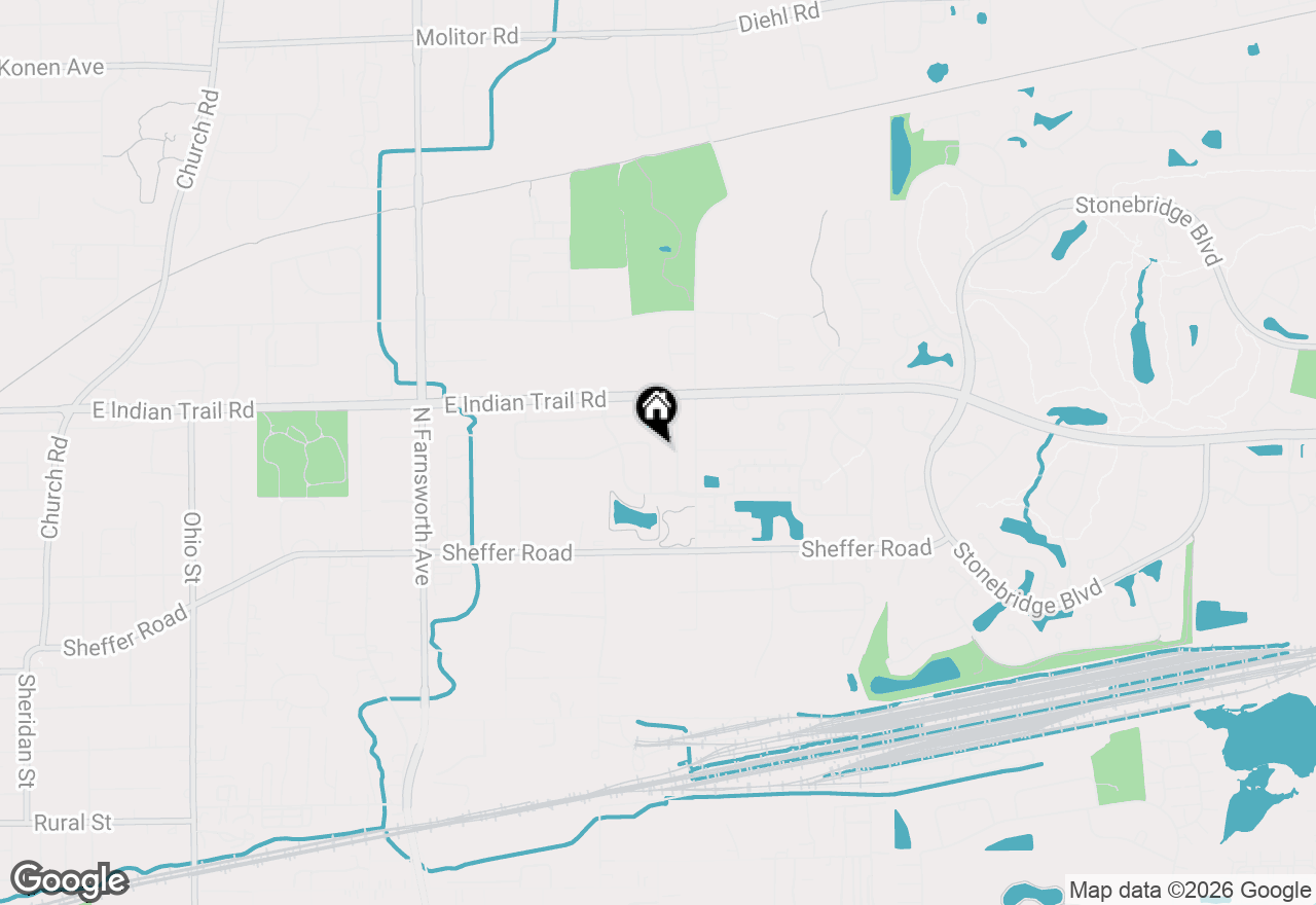 Map of 1167 Kingsley Lane, Aurora, IL 60505