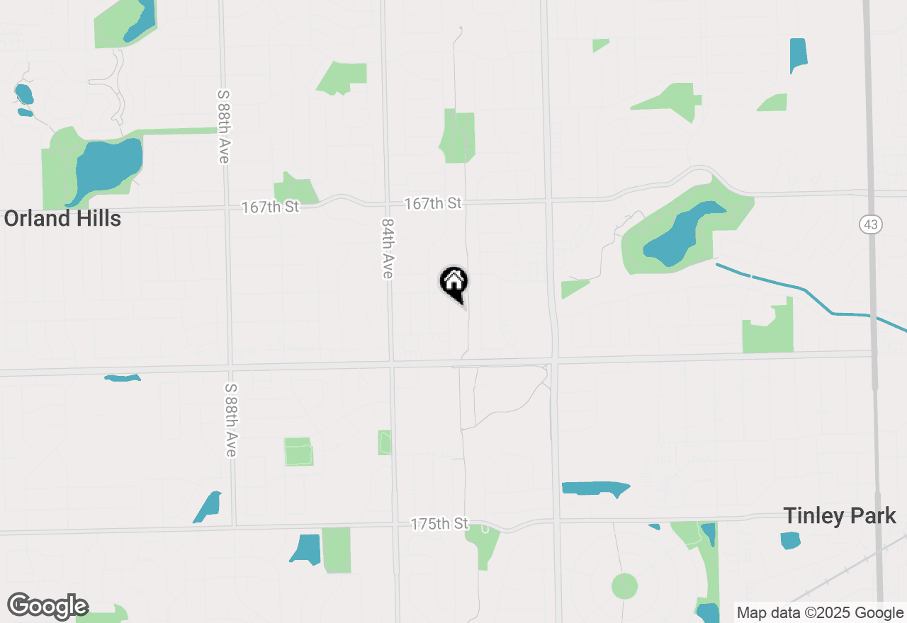 Map of 16931 Marilyn Drive, Tinley Park, IL 60477