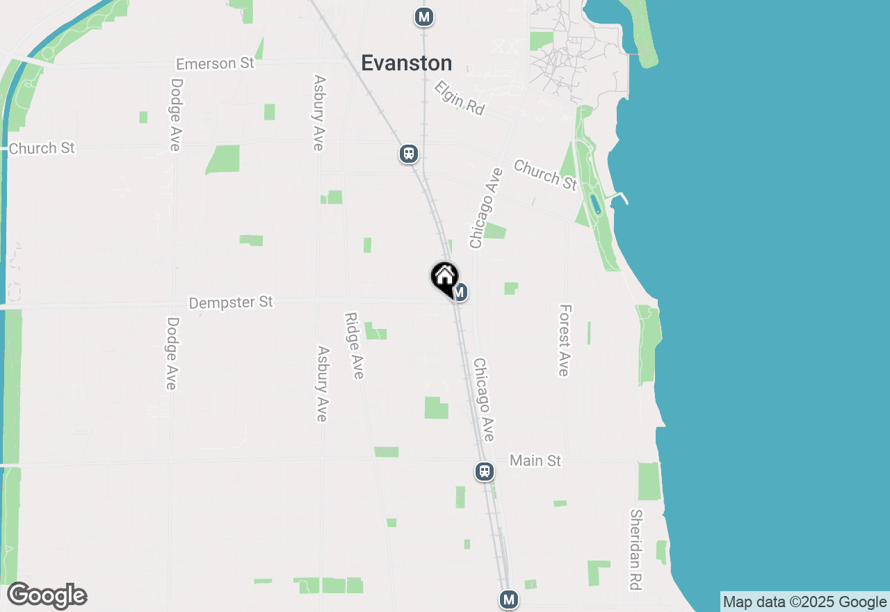 Map of 802 Dempster Street #2, Evanston, IL 60202