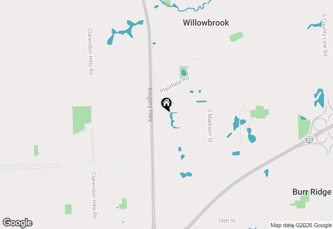Map of 7235 Willow Way Lane #B, Willowbrook, IL 60527
