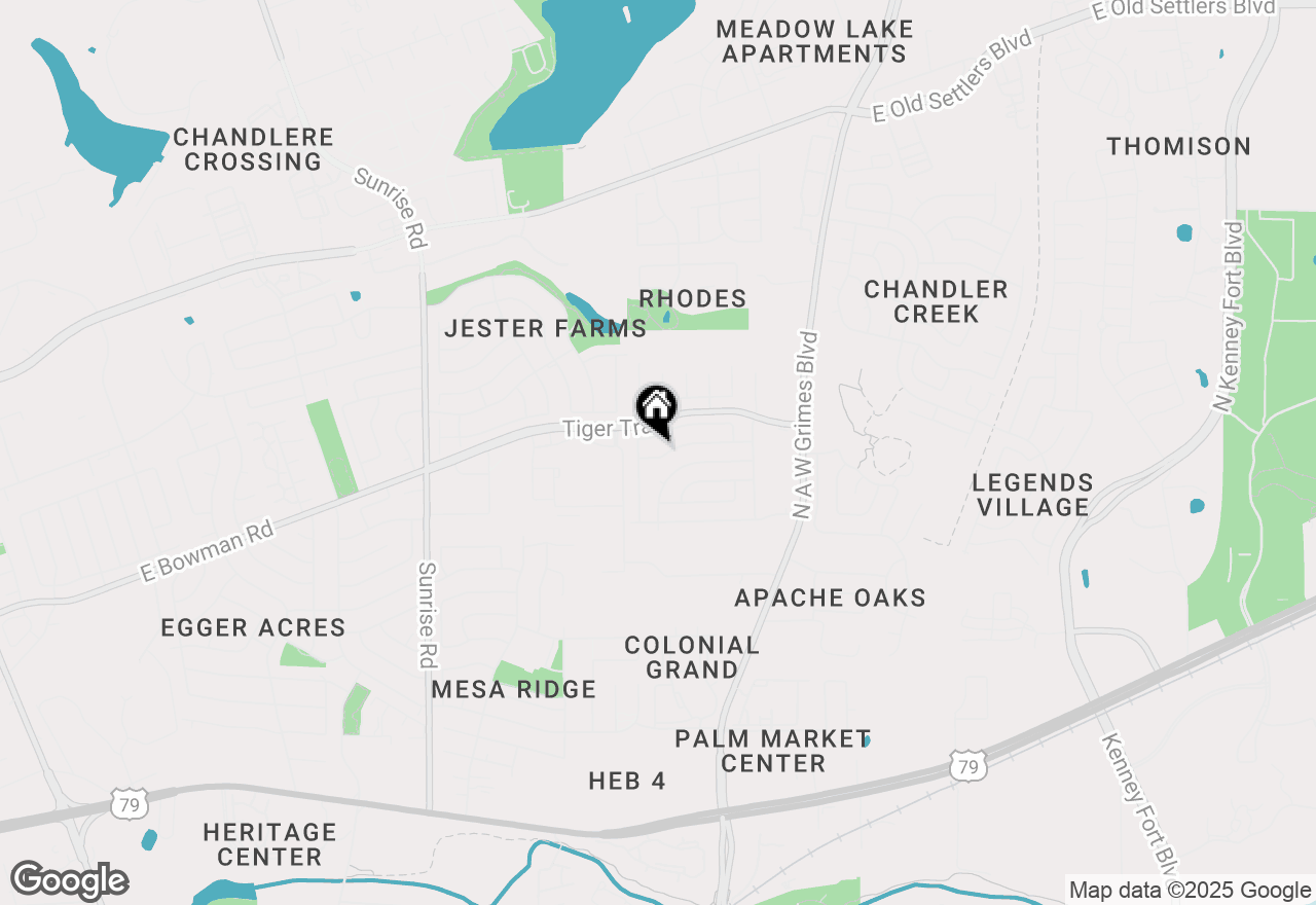 Map of 1600 Primrose Trl, Round Rock, TX 78664