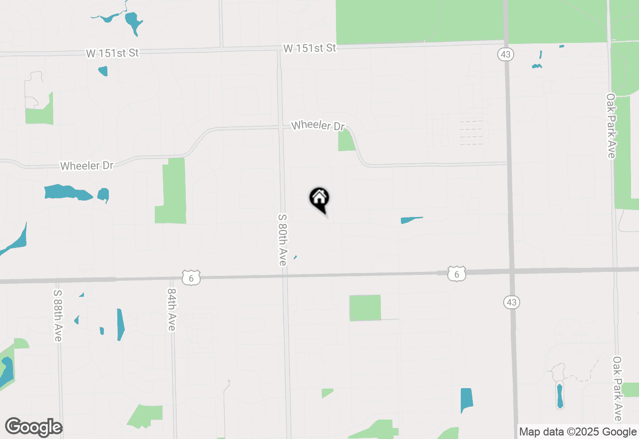 Map of 7830 W 157th Street, Orland Park, IL 60462