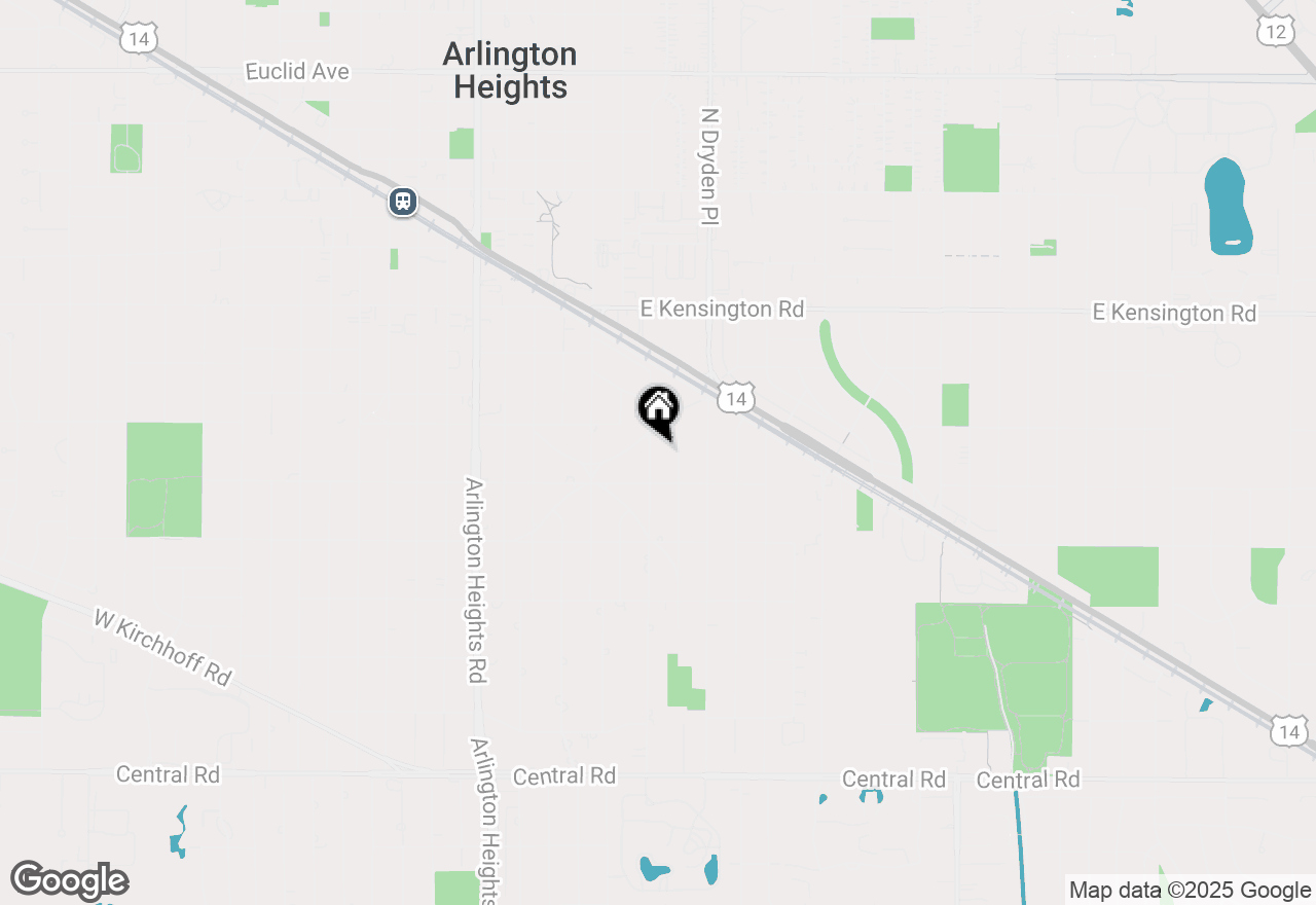 Map of 423 S Beverly Lane, Arlington Heights, IL 60005