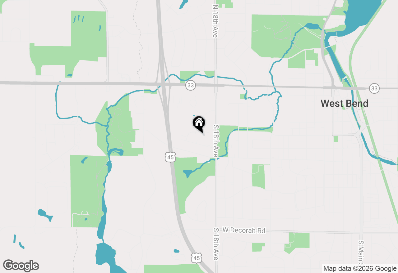 Map of 220 S 18th Ave #4, West Bend, WI 53095