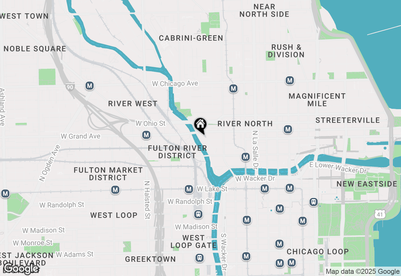 Map of 520 N Kingsbury Street #2402, Chicago, IL 60654