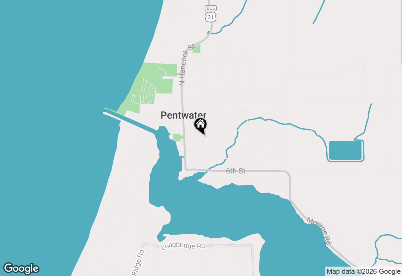 Map of 259 S Wythe Street, Pentwater, MI 49449