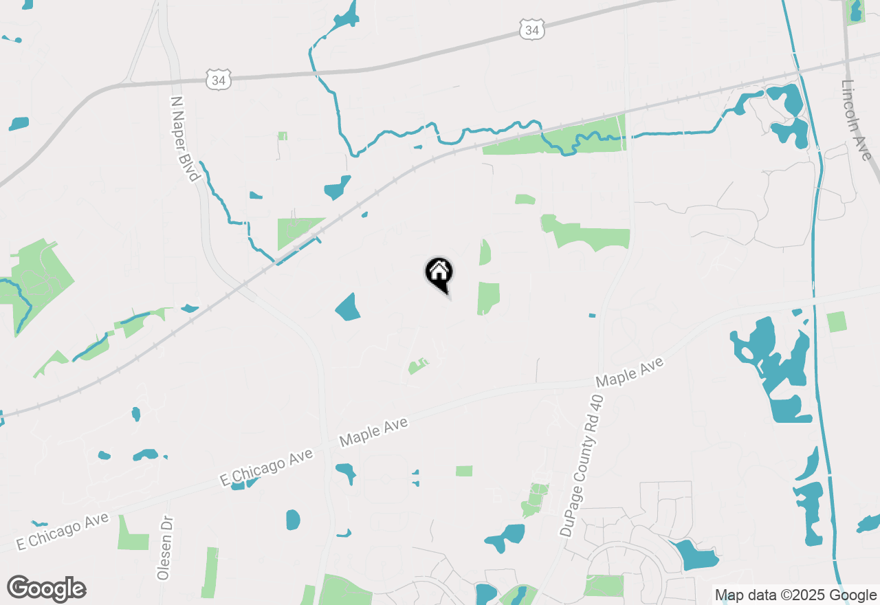 Map of 24W500 Seabrook Court, Naperville, IL 60540