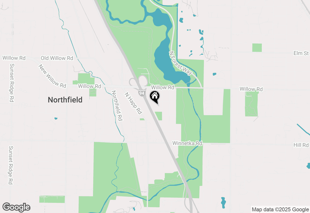 Map of 1635 Elder Lane, Northfield, IL 60093