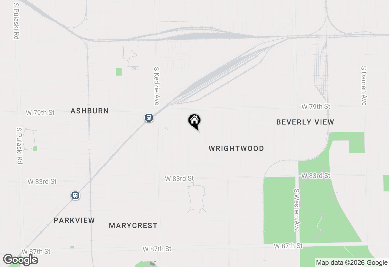 Map of 8025 S Sacramento Avenue, Chicago, IL 60652