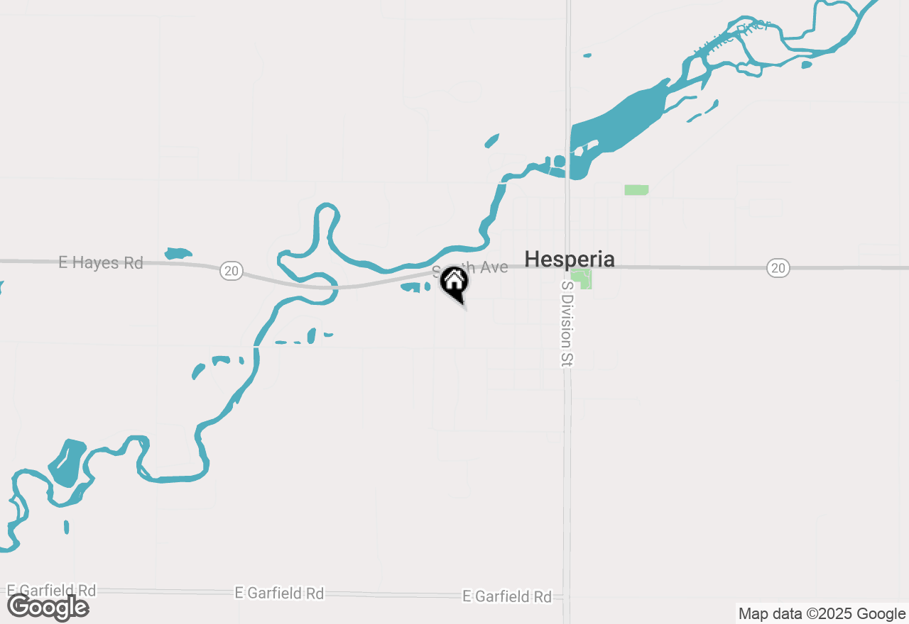 Map of 121 S Winter Street, Hesperia, MI 49421