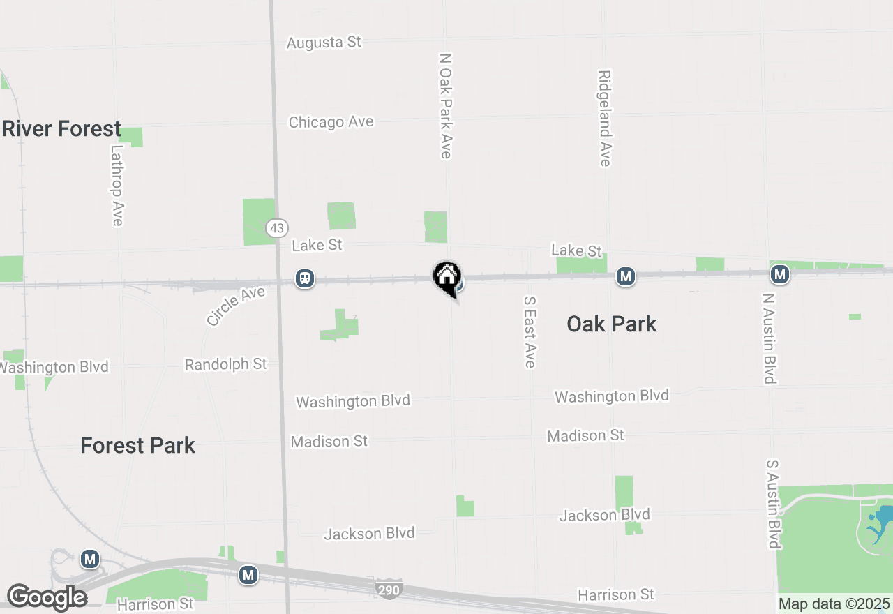 Map of 159 S Oak Park Avenue, Oak Park, IL 60302