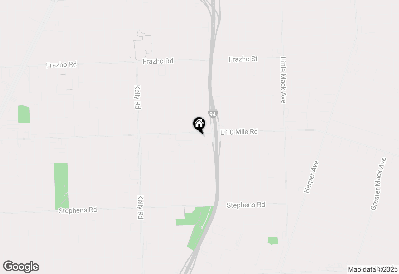 Map of 19364 E 10 Mile Road, Eastpointe, MI 48021