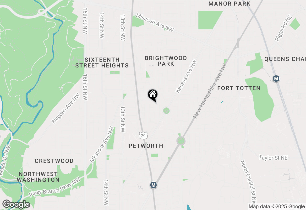 Map of 806 Decatur Street Nw, Washington, DC 20011