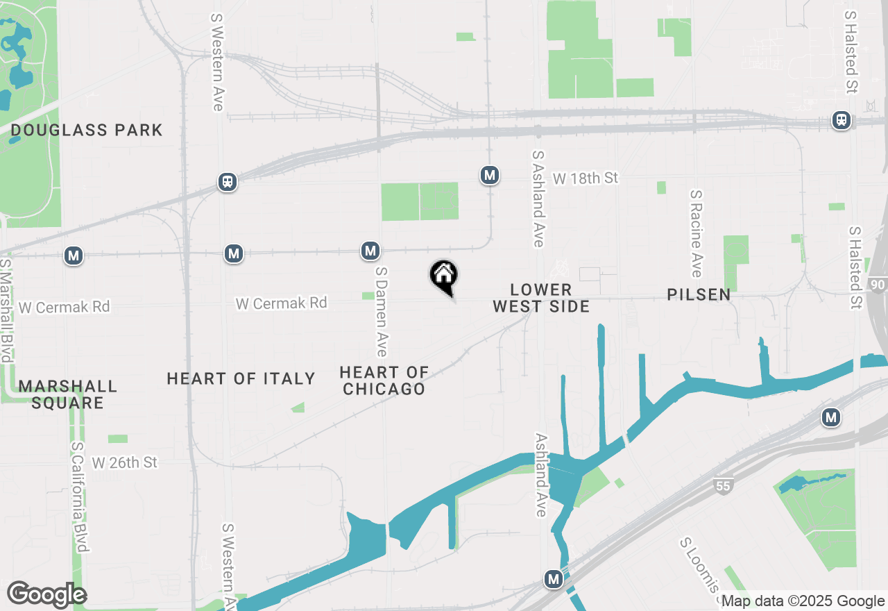Map of 1825 W Cermak Avenue, Chicago, IL 60608