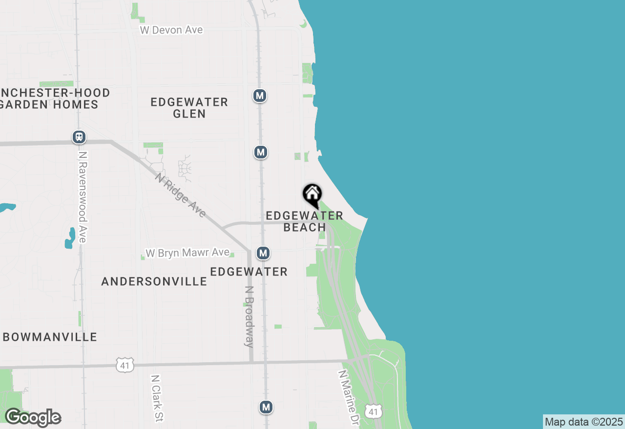 Map of 5701 N Sheridan Road #17S, Chicago, IL 60660