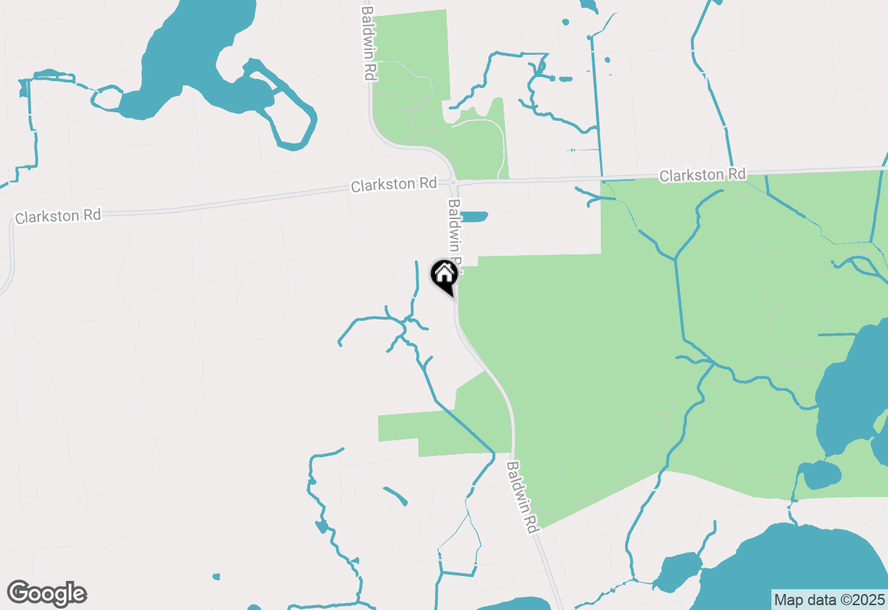 Map of 1366 S Baldwin Road, Lake Orion, MI 48360