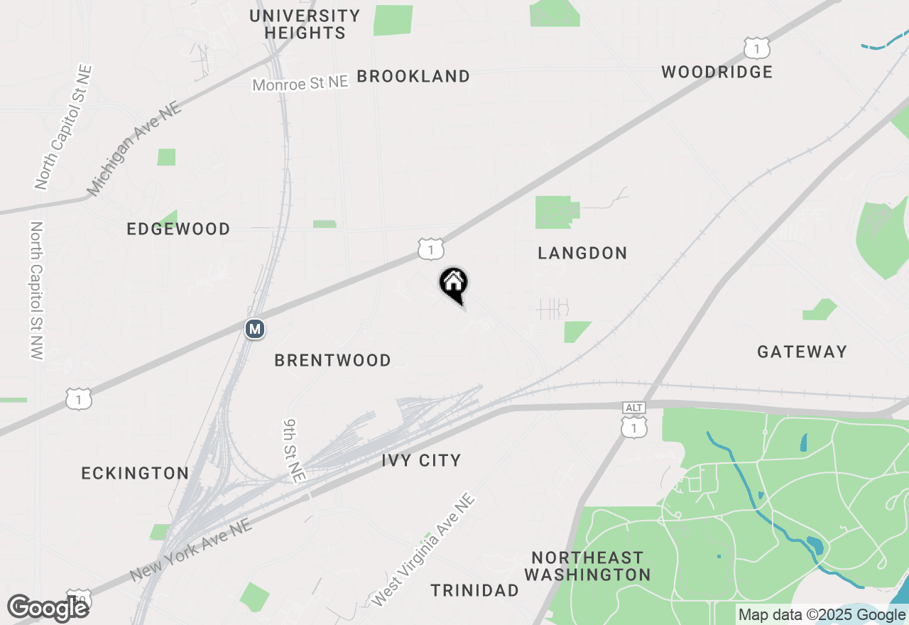 Map of 1419 Downing Street Ne, Washington, DC 20018