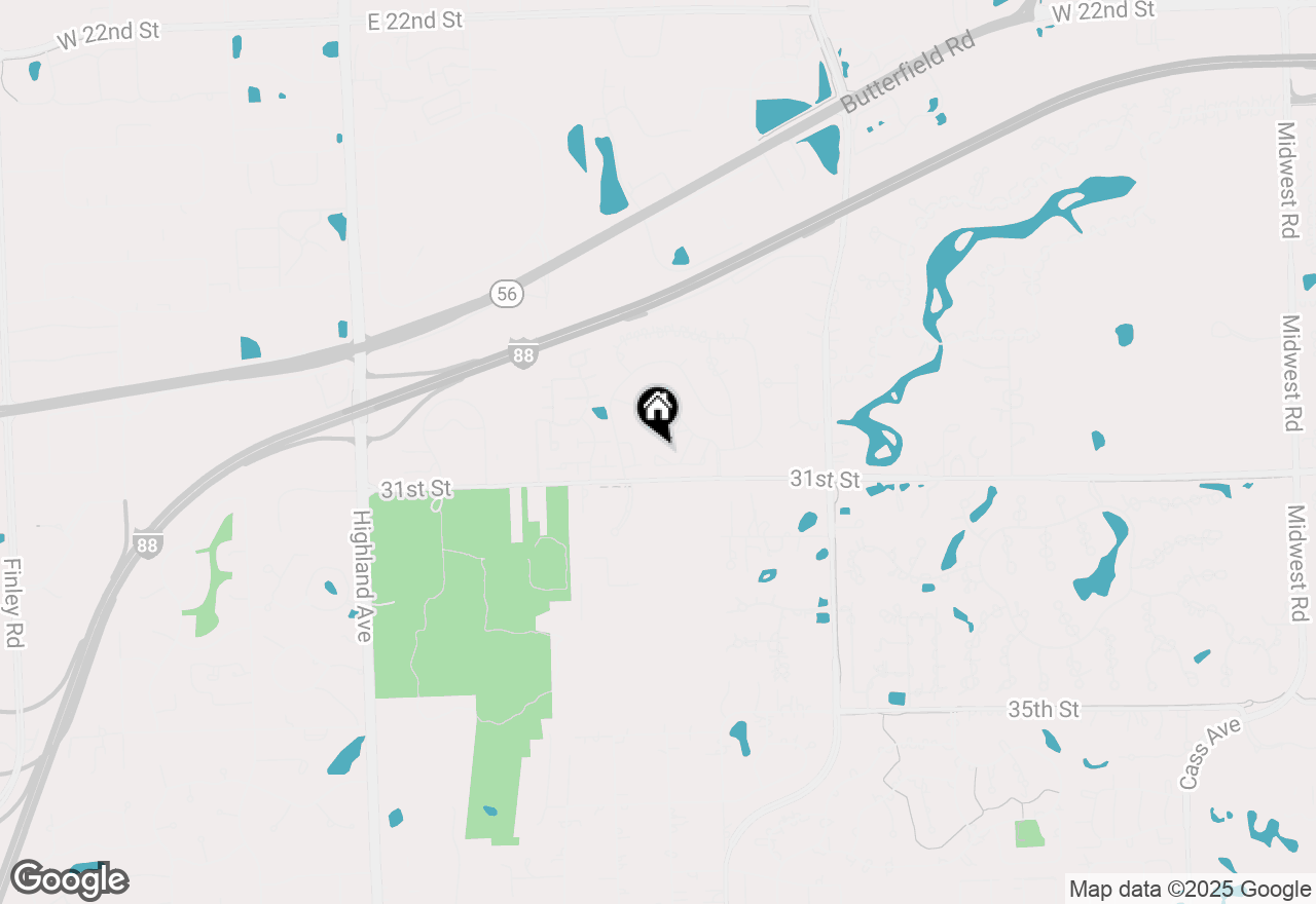 Map of 19W074 Avenue Barbizon, Oak Brook, IL 60523