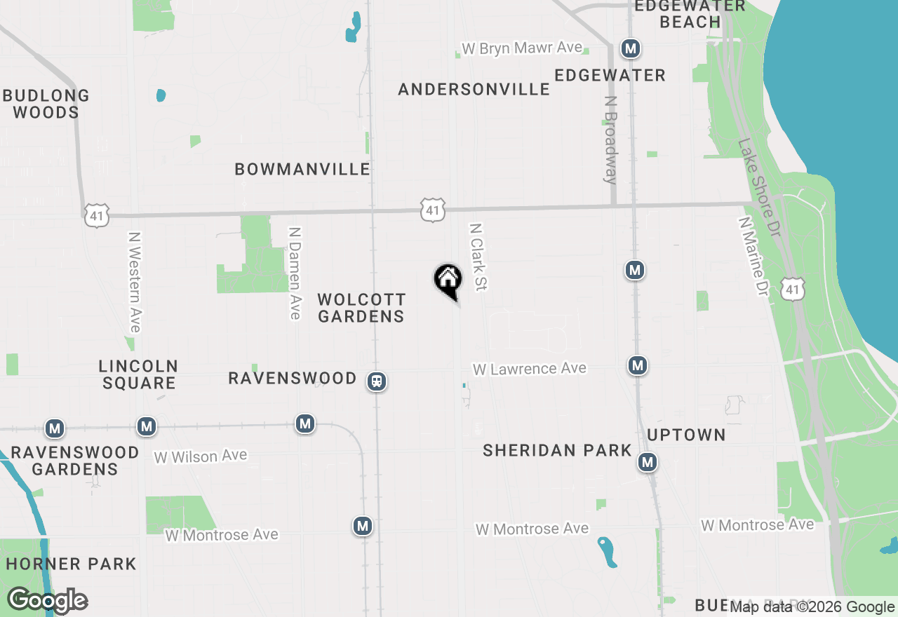 Map of 4896 N Ashland Avenue #3W, Chicago, IL 60640