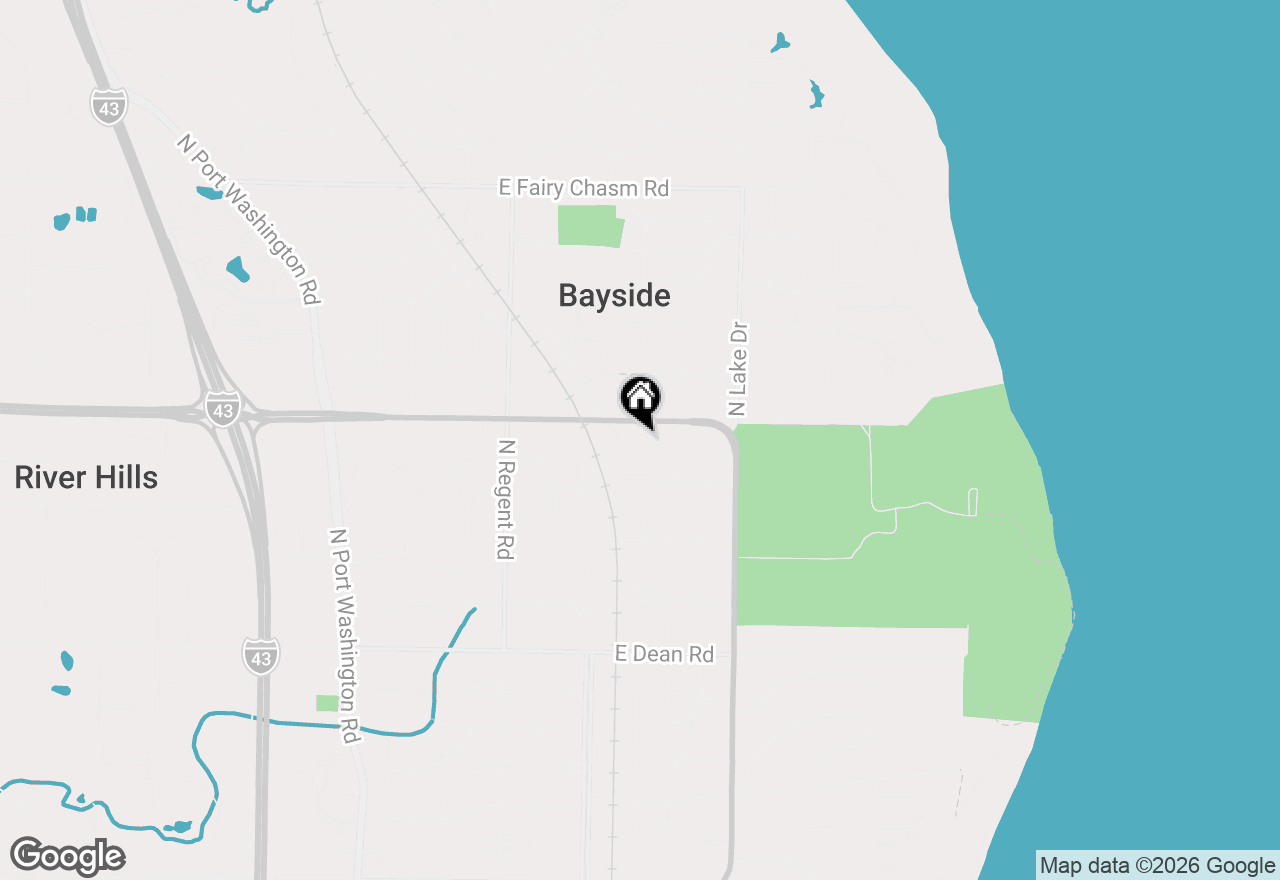 Map of 8755 N Pelham Pkwy, Bayside, WI 53217
