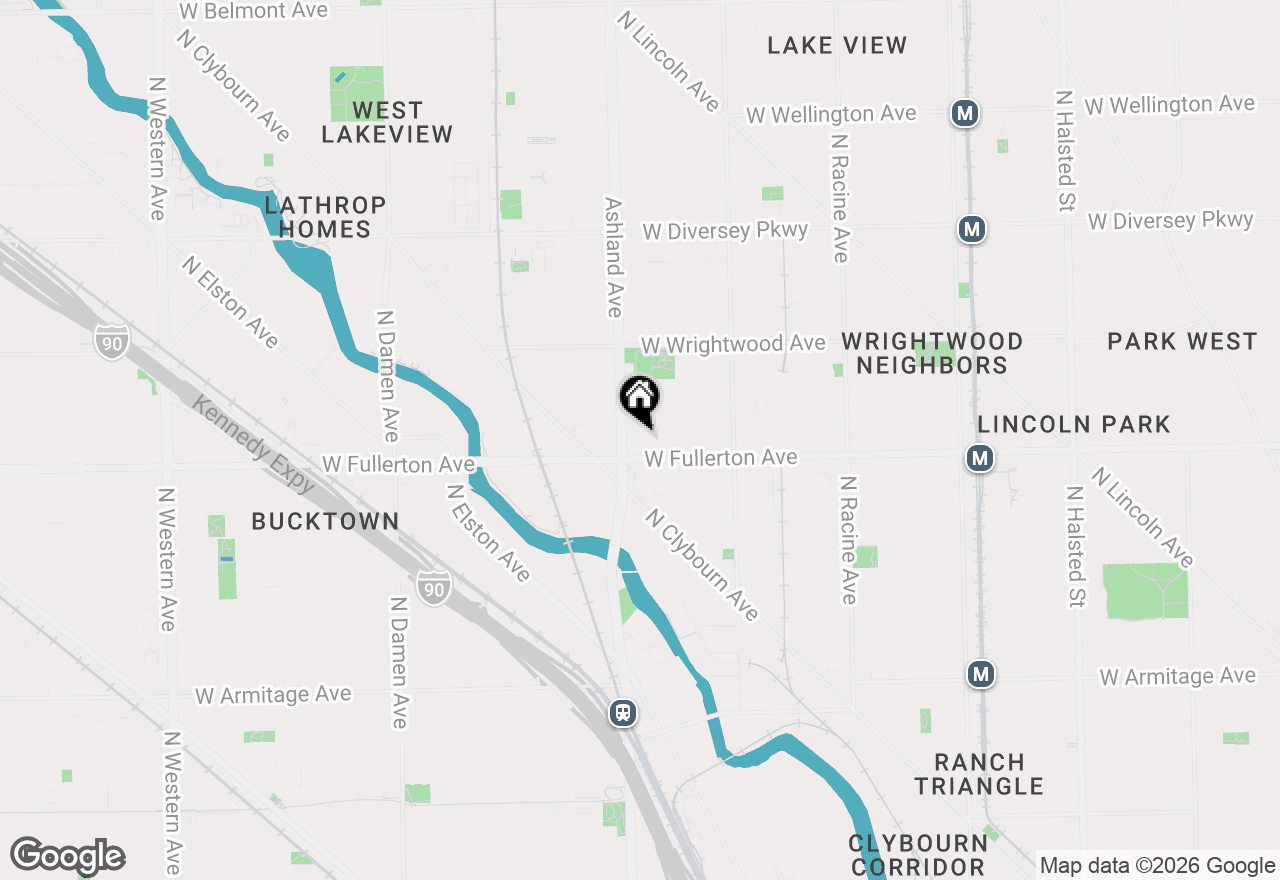 Map of 1541 W Montana Street #2, Chicago, IL 60614