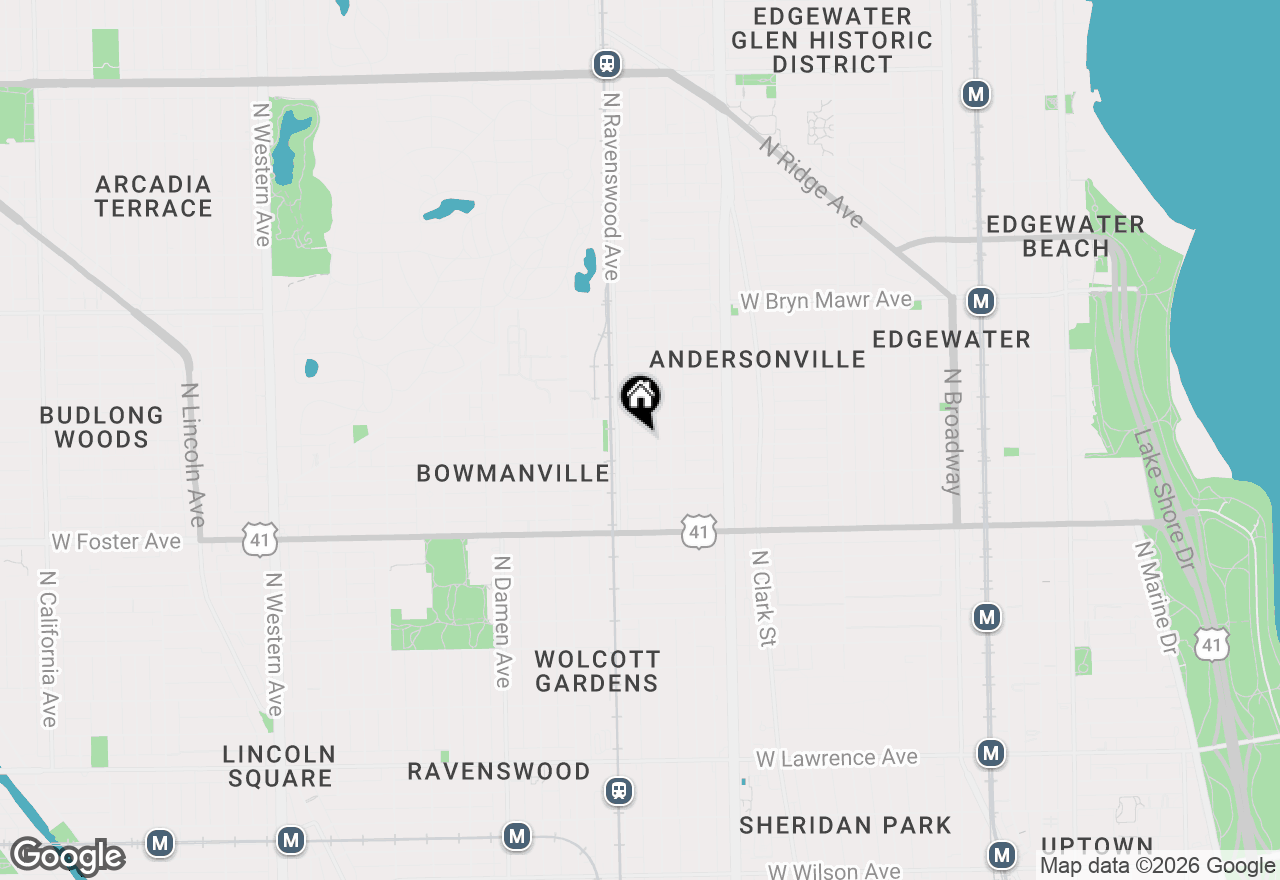 Map of 1730 W Summerdale Avenue, Chicago, IL 60640