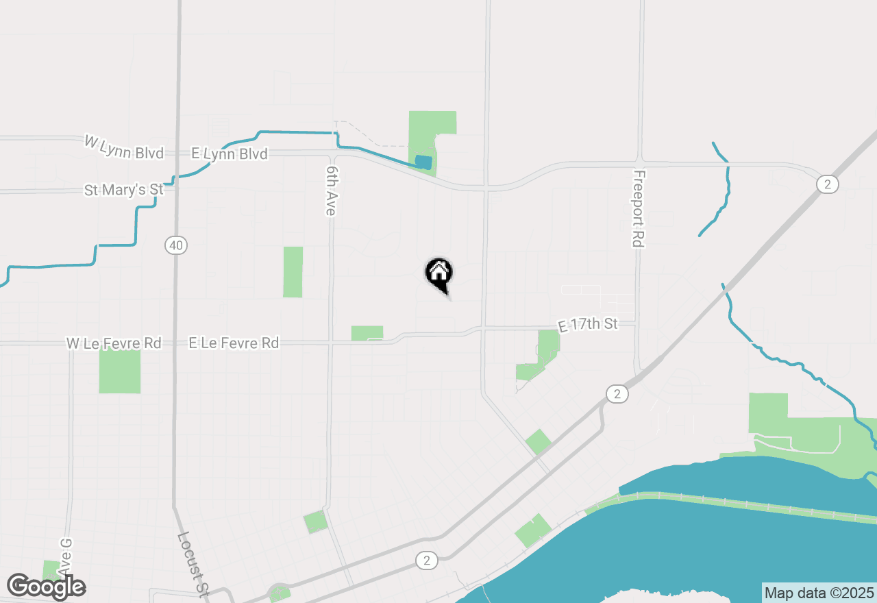 Map of 1305 E 18th Street, Sterling, IL 61081