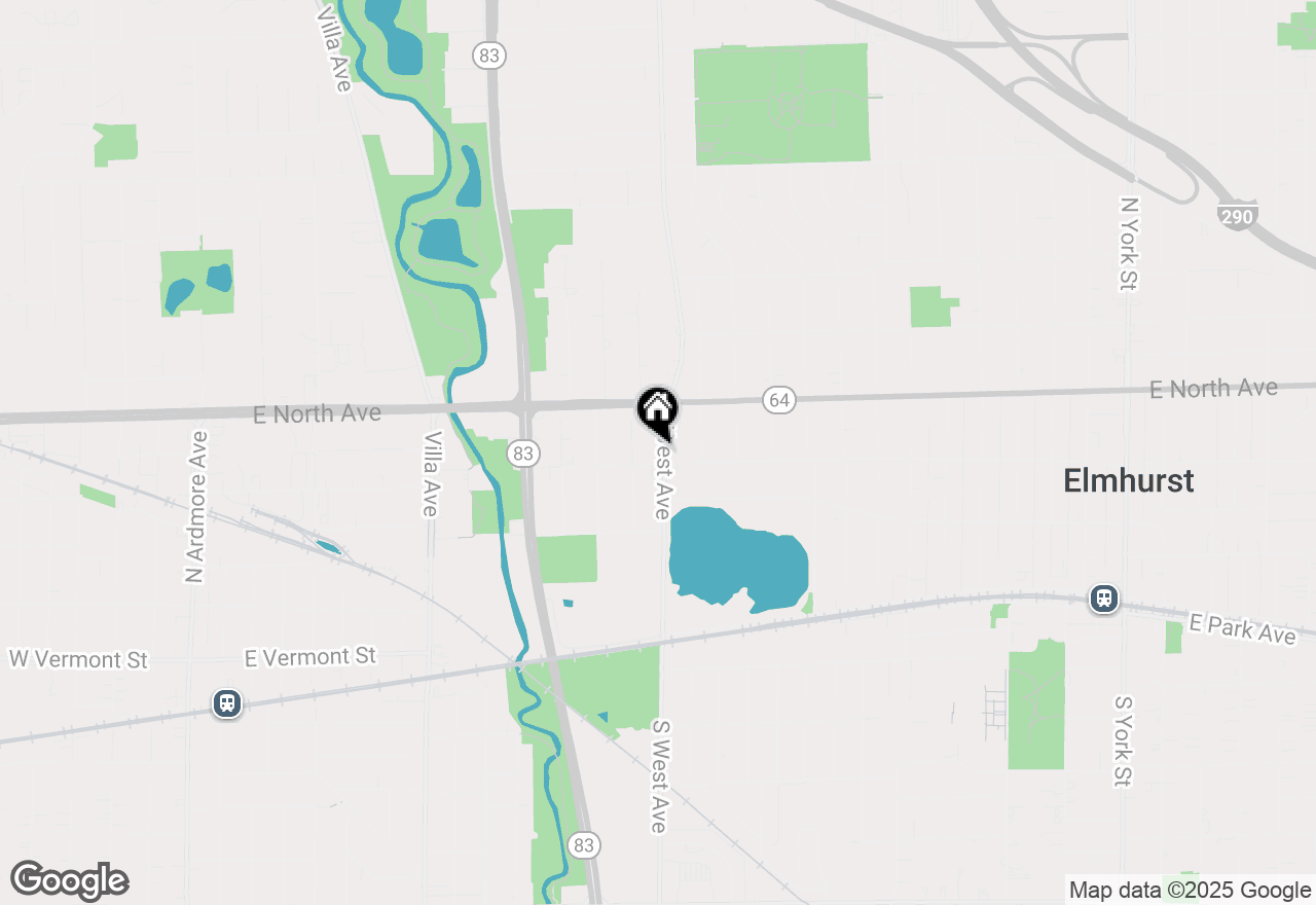 Map of 240 N West Avenue, Elmhurst, IL 60126