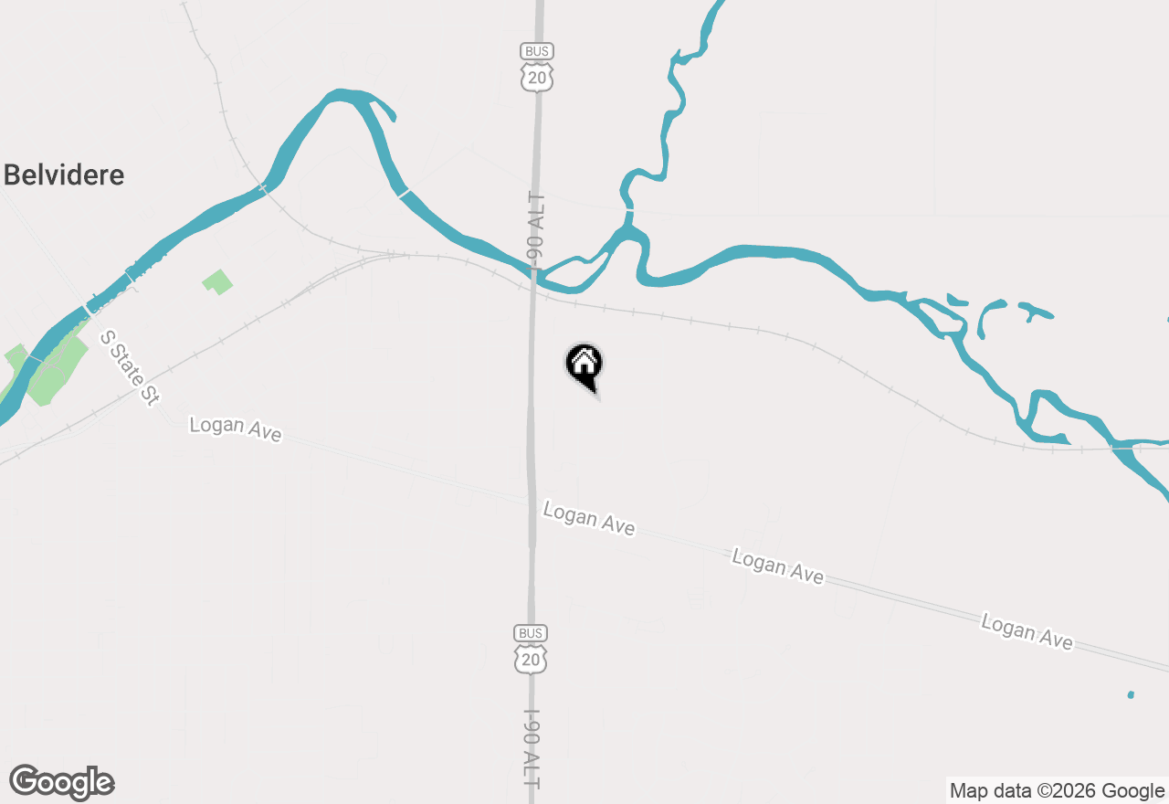 Map of 1900 Wycliffe Street, Belvidere, IL 61008