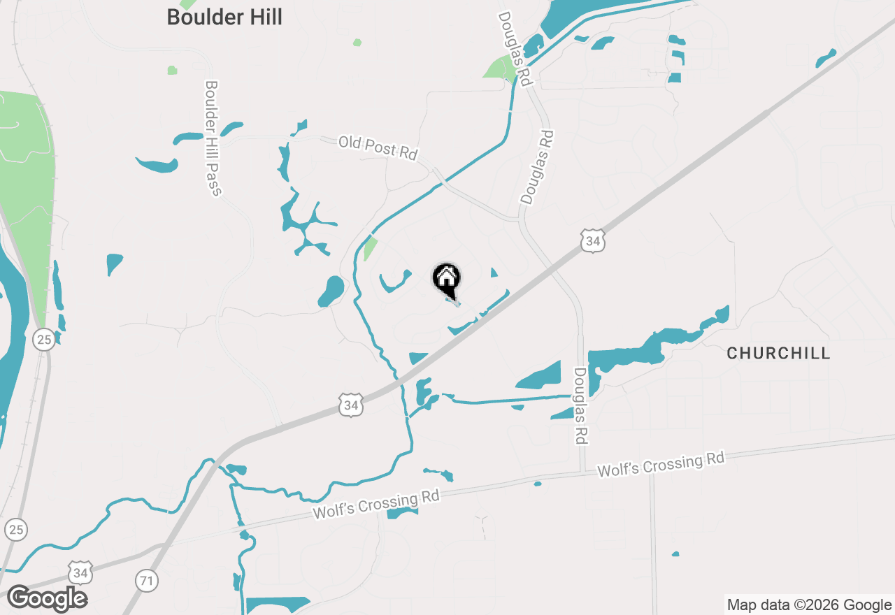 Map of 302 Cascade Lane, Oswego, IL 60543
