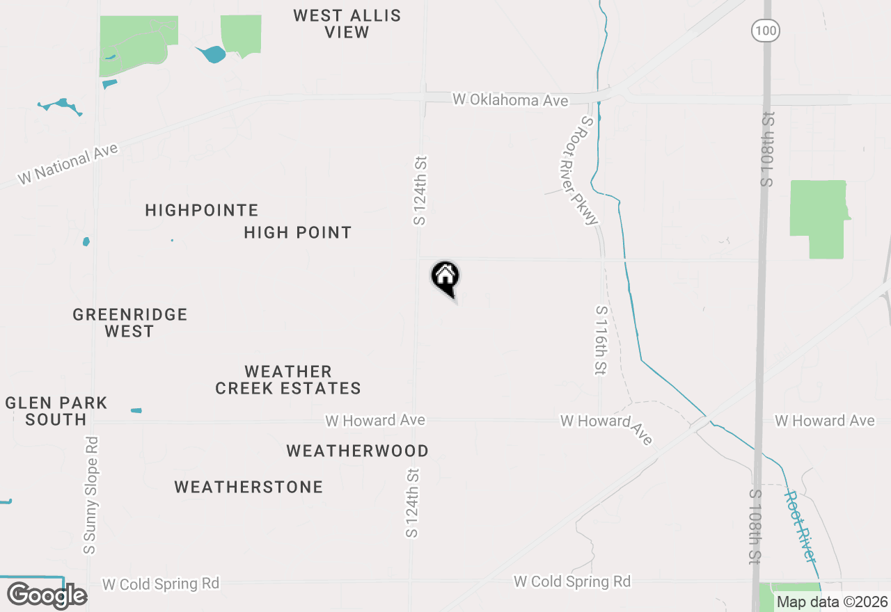 Map of 12272 W Morgan Oak Dr, Greenfield, WI 53228