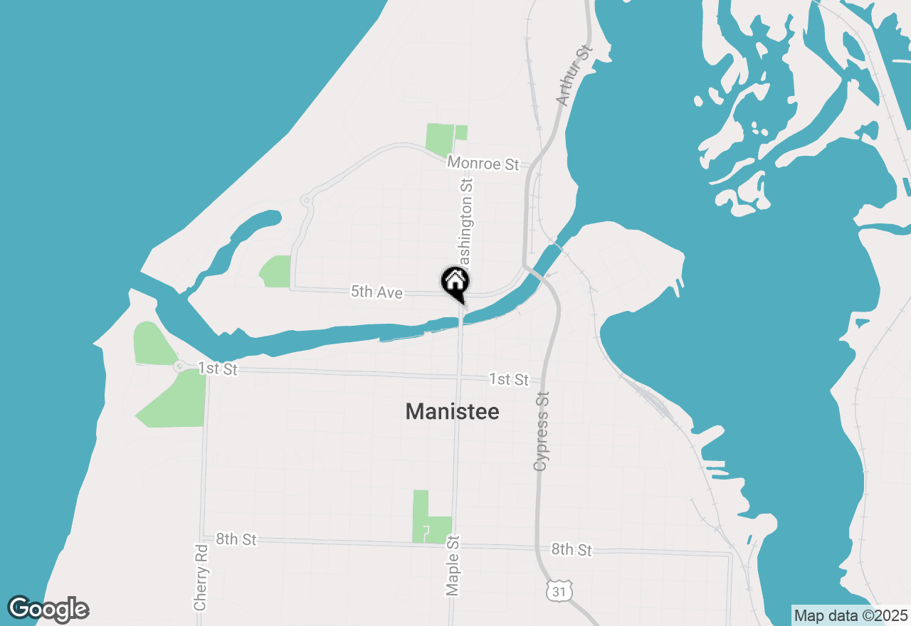 Map of 80 Washington Street #2, Manistee, MI 49660