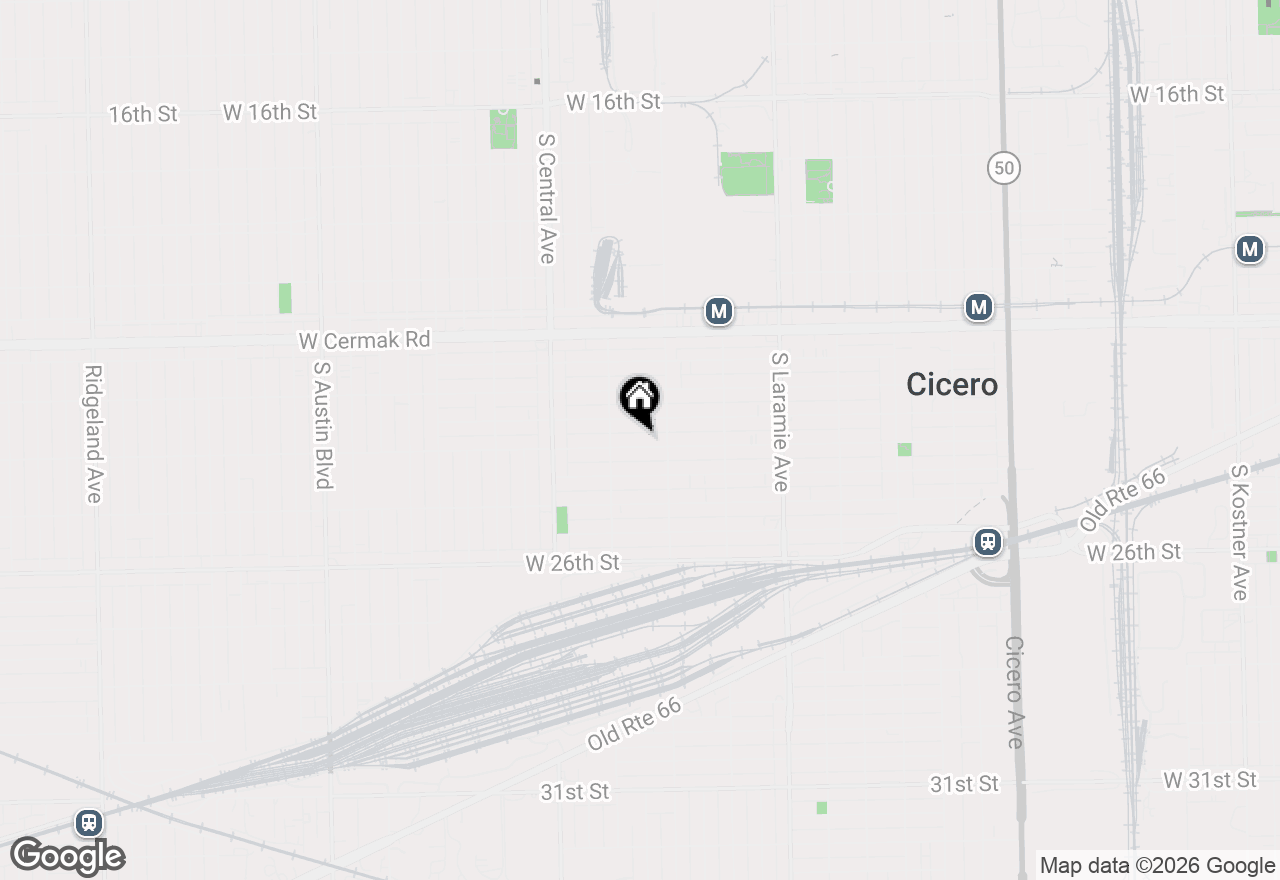 Map of 5418 W 24th Street, Cicero, IL 60804