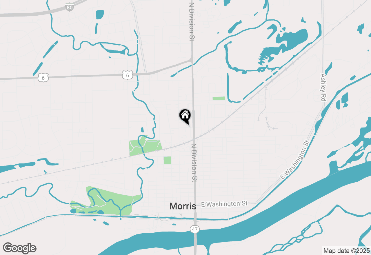 Map of 115  & 115 1/2 Buchanan Street, Morris, IL 60450