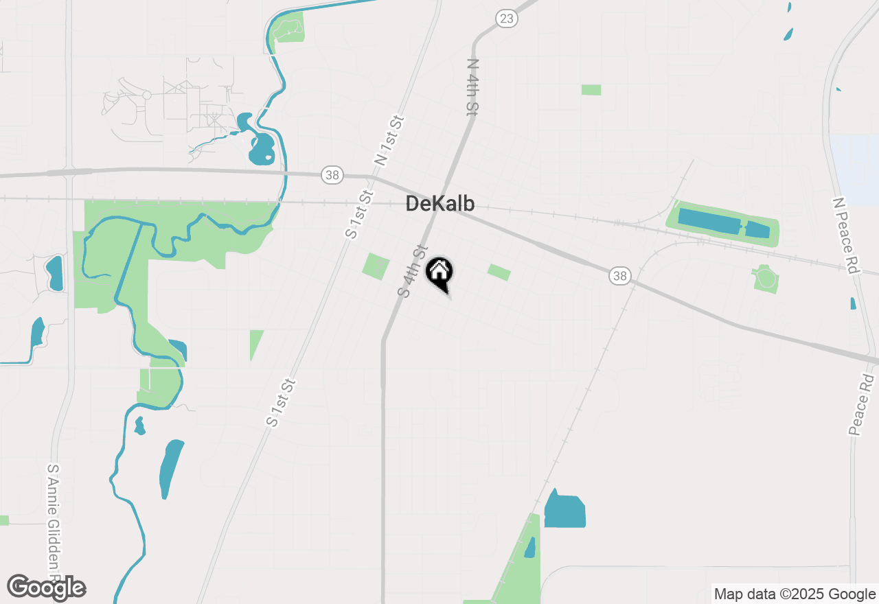 Map of 521 E Garden Street, Dekalb, IL 60115