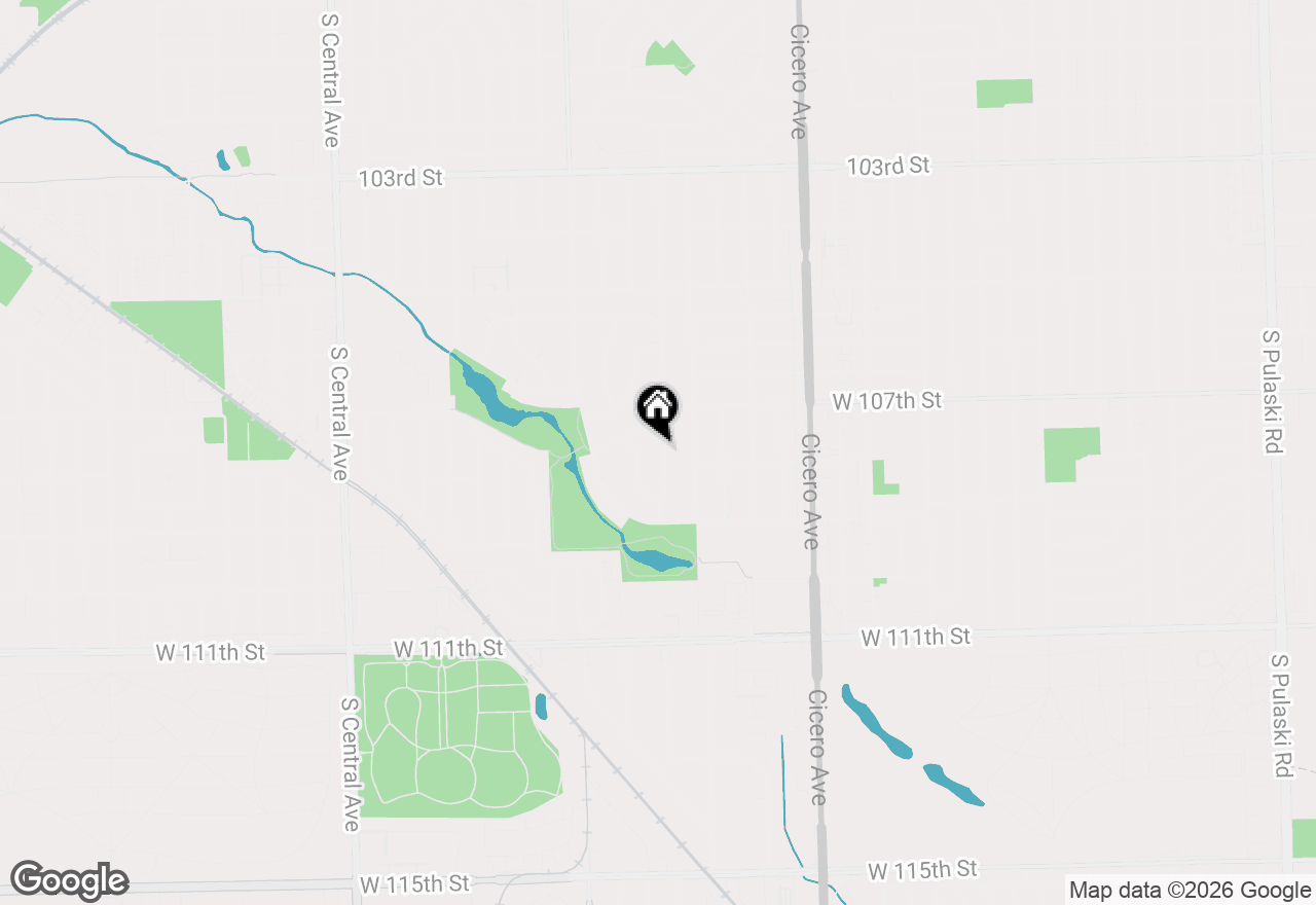 Map of 10736 Lawler Avenue, Oak Lawn, IL 60453