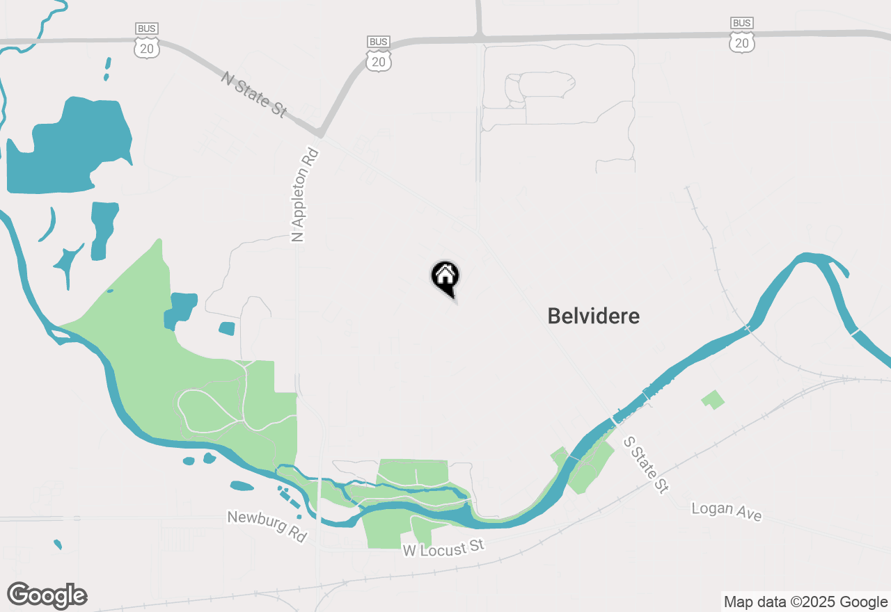 Map of 328 W Harrison Street, Belvidere, IL 61008