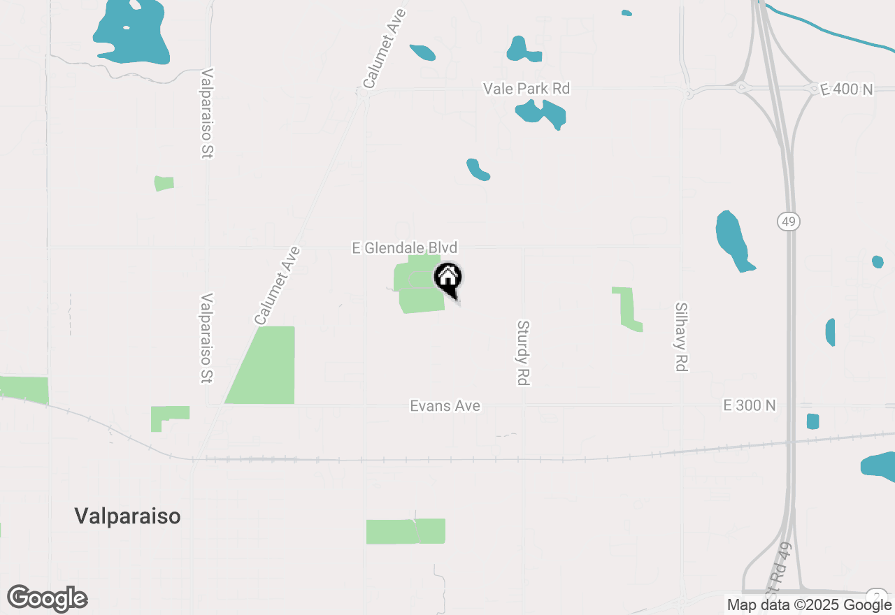 Map of 1509 Monticello Park Drive, Valparaiso, IN 46383