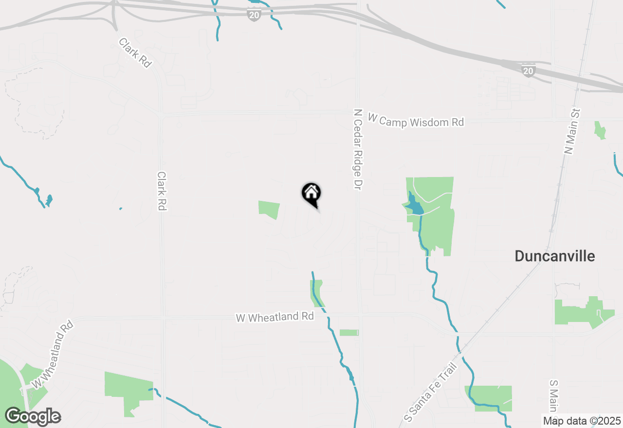 Map of 323 Anzio Drive, Duncanville, TX 75116