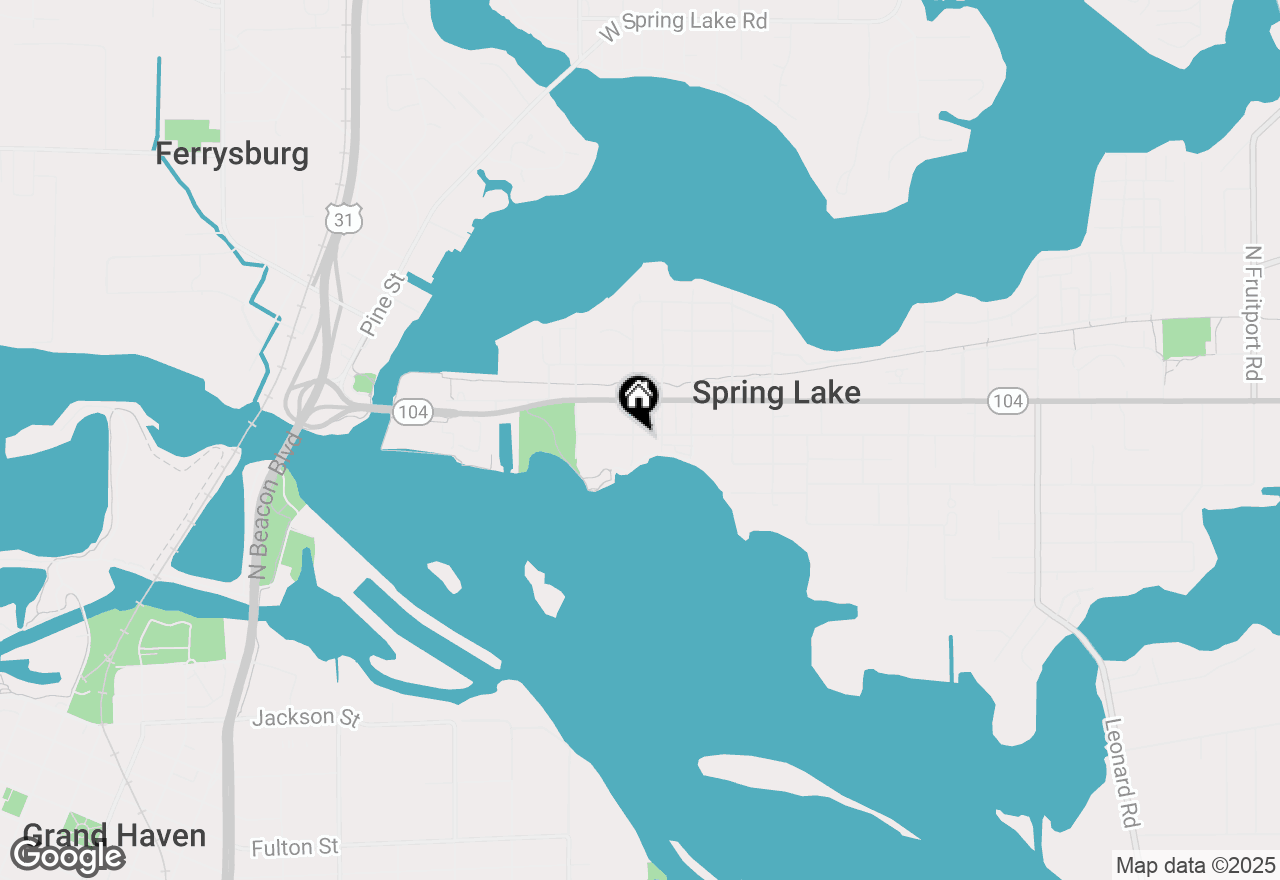 Map of 414 W Exchange Street, Spring Lake Vlg, MI 49456