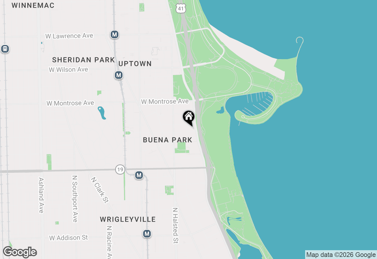 Map of 704 W Buena Avenue #1E, Chicago, IL 60613