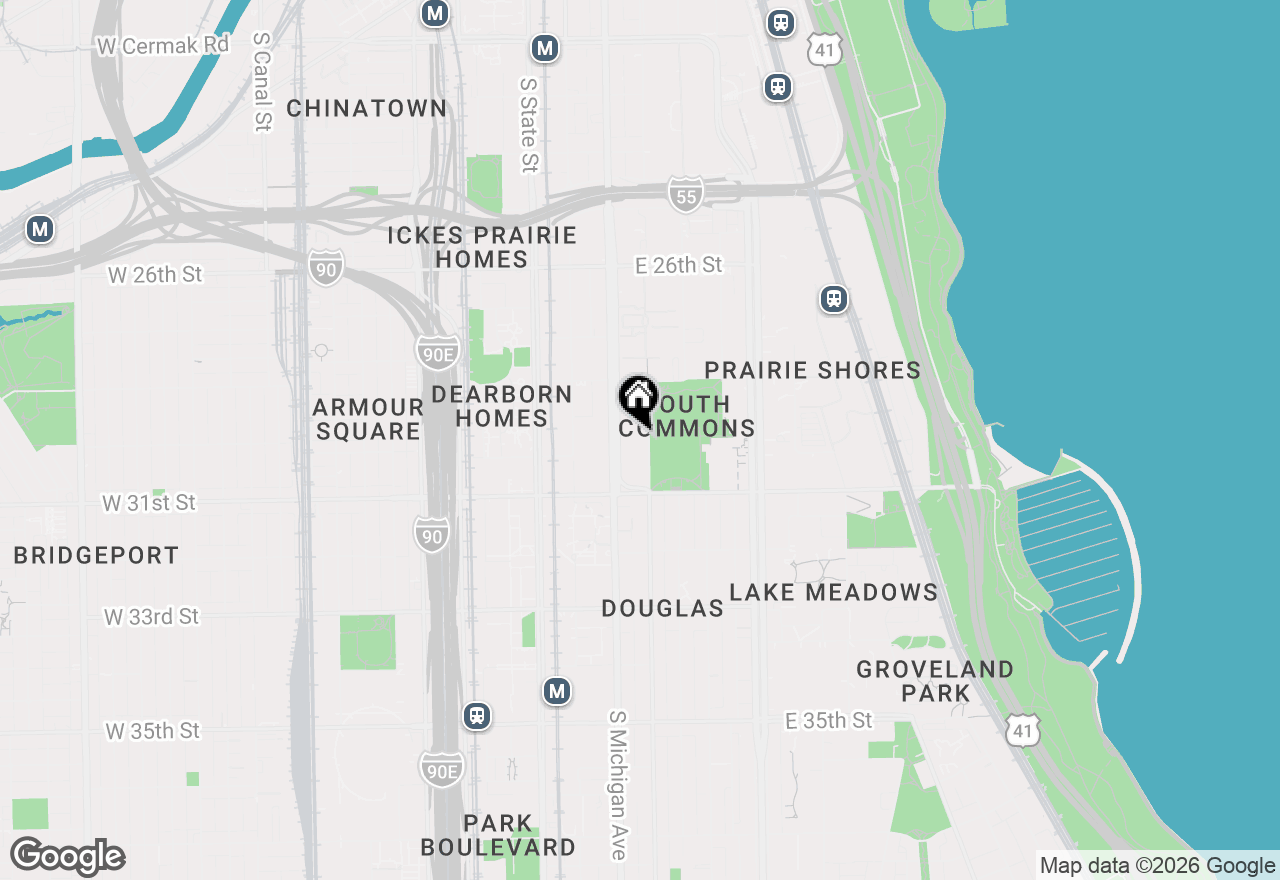 Map of 3001 S Michigan Avenue #1707, Chicago, IL 60616