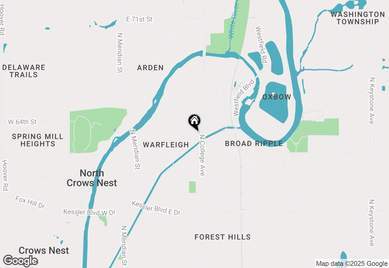 Map of 6307 Broadway Street, Indianapolis, IN 46220