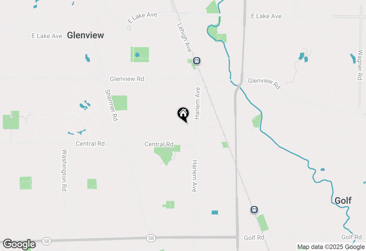 Map of 1942 Palmgren Drive, Glenview, IL 60025