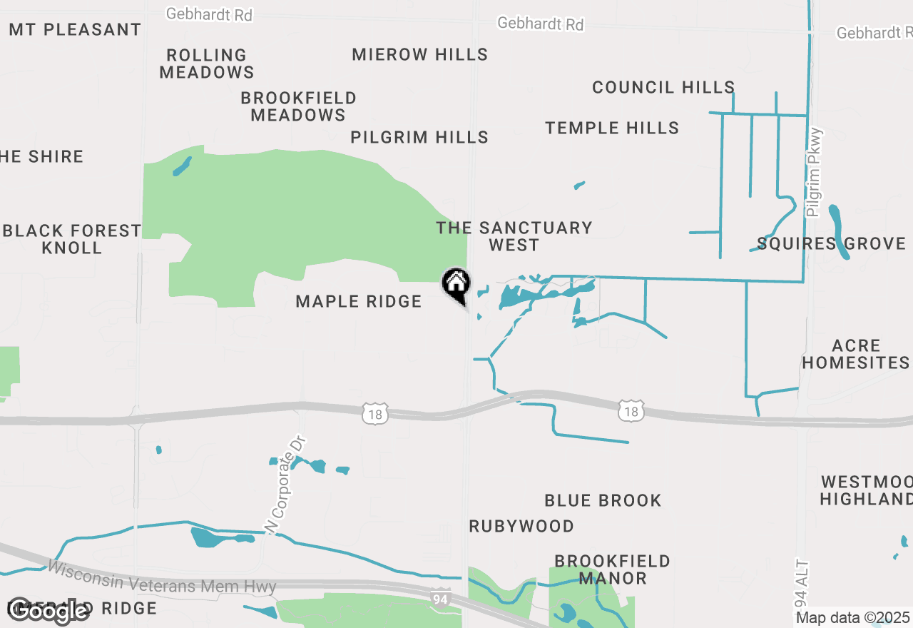 Map of 920 Oakwood Ln #A, Brookfield, WI 53045