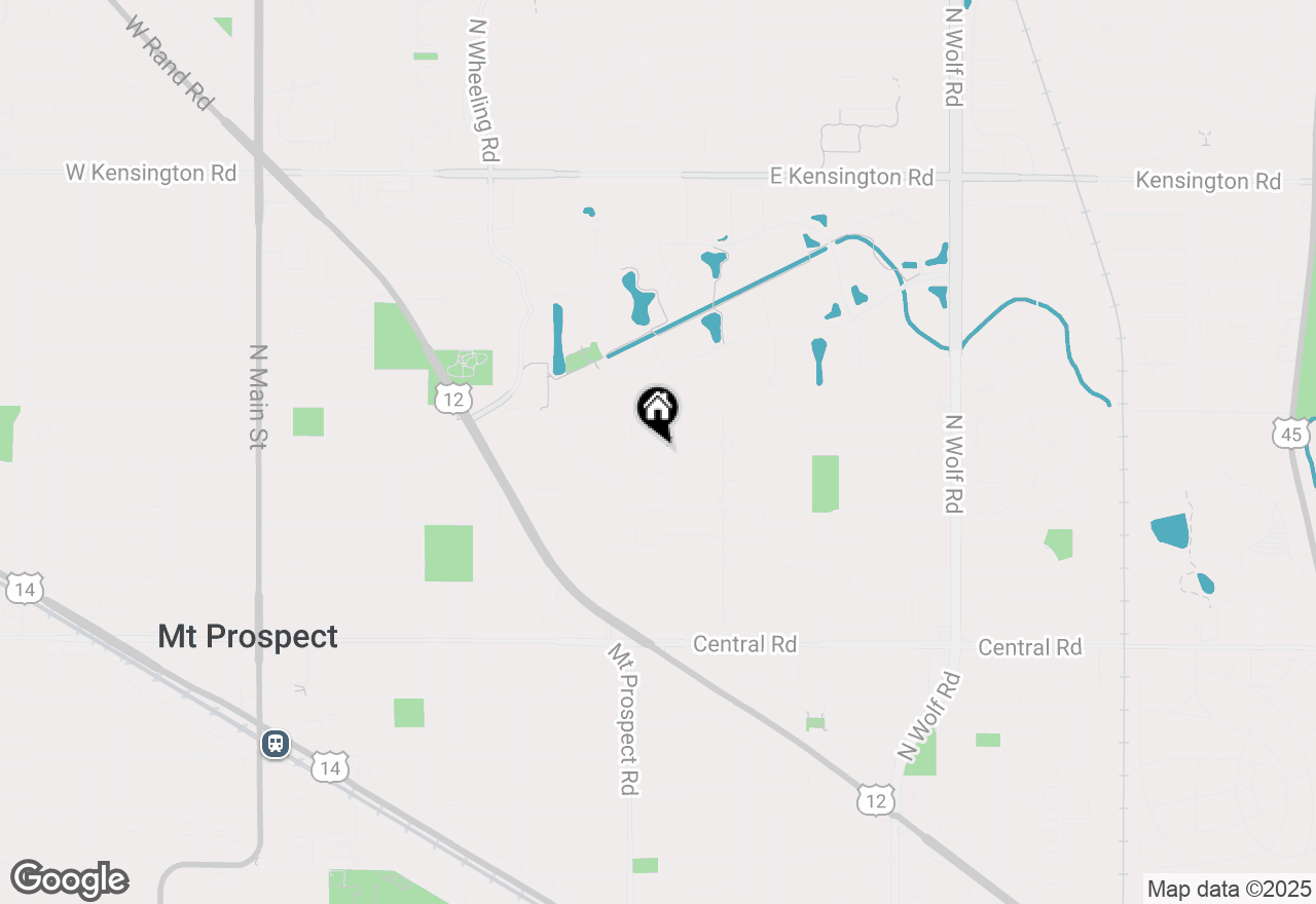 Map of 1005 E Cardinal Lane #1, Mount Prospect, IL 60056