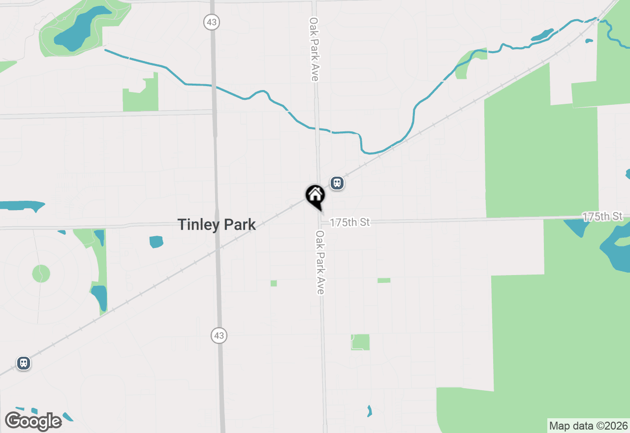 Map of 17448 Oak Park Avenue, Tinley Park, IL 60477