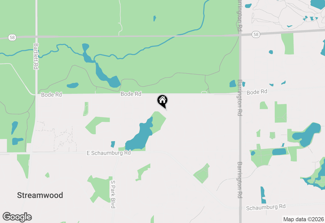 Map of 216 Kosan Circle, Streamwood, IL 60107